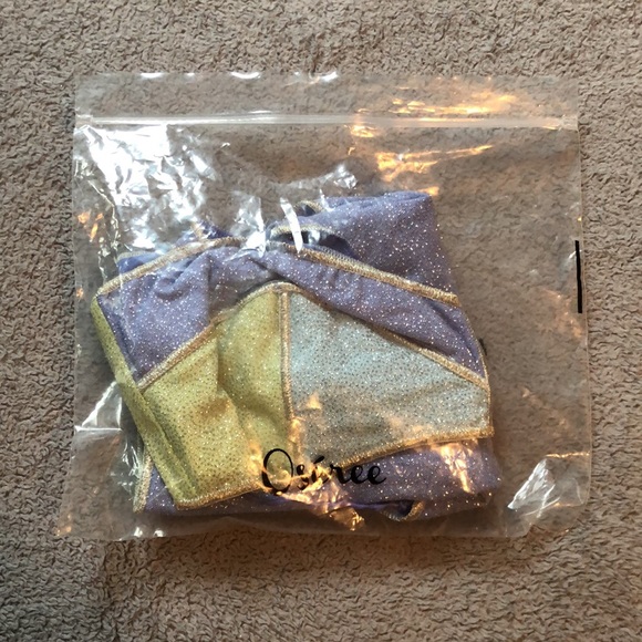 Oséree Shine Coloré High Waisted Color-Block Glitter Bikini - Picture 16 of 16